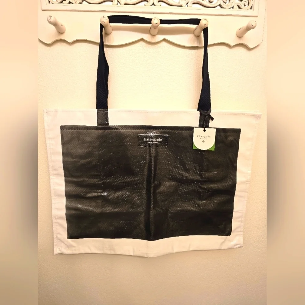 NWT Kate Spade X Target Collab Limited Edition Black and White Reusable Tote Bag